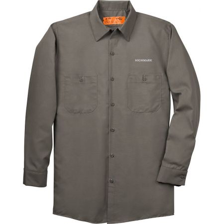 20-SP14, Long 1XL, Grey, None, Left Chest, Highmark Companies.